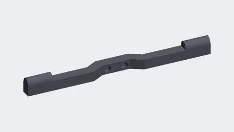 Render of a 3D-printed replacement throttle lever for a Drive Medical Scout mobility scooter