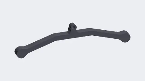 Render of a 3D-printed reinforced throttle lever for a Shoprider Echo mobility scooter
