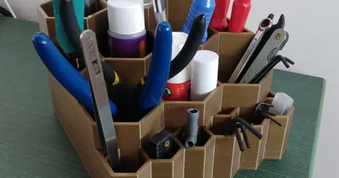 Honeycomb tool organizer